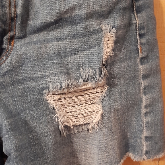 Vanilla Star High Rise Shortie Jean Shorts - Picture 3 of 4